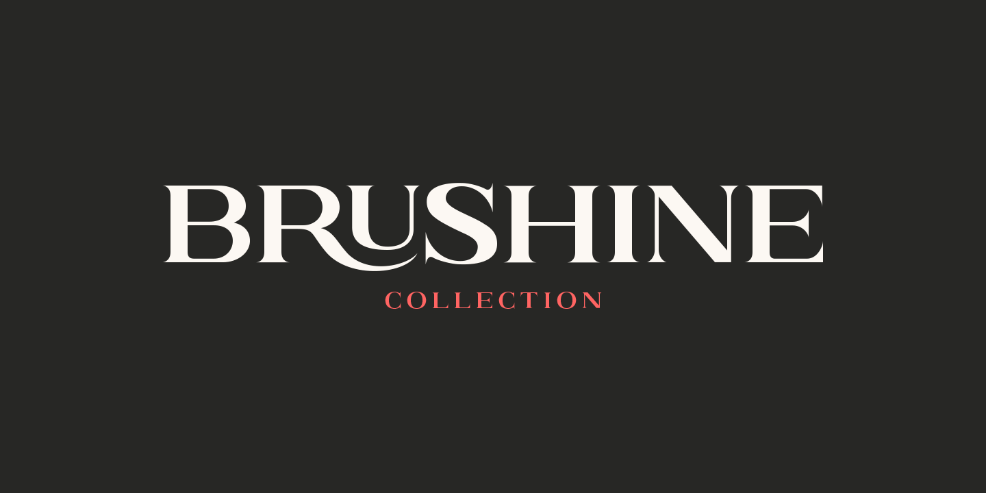 Пример шрифта Brushine Collection #6